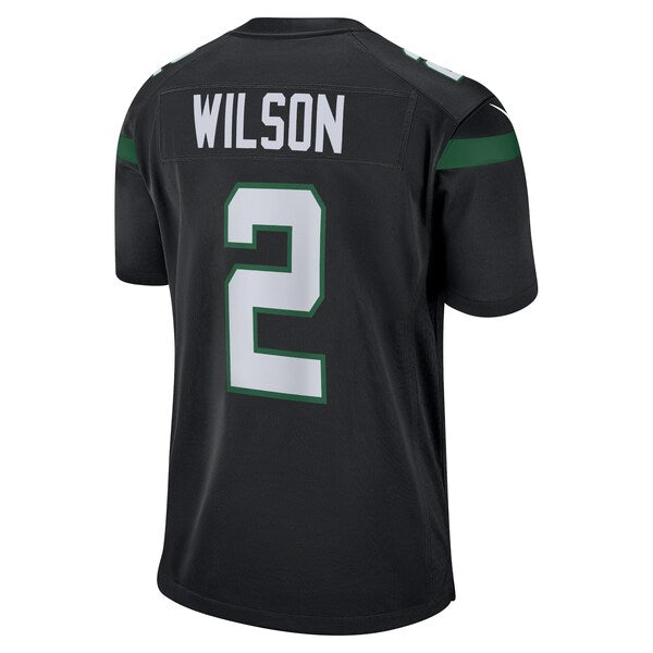 Zach Wilson New York Jets Nike Alternate Game Jersey - Black/Green/White - Image 4