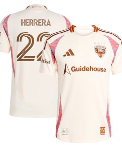 Aaron Herrera D.C. United adidas 2025 The Soul Kit Authentic Player Jersey - Natural