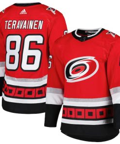 Teuvo Teravainen Carolina Hurricanes adidas  Primegreen Authentic Player Jersey - Red