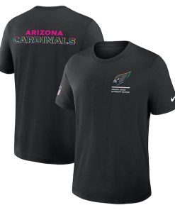 Arizona Cardinals Nike 2025 NFL Crucial Catch Tri-Blend Dri-FIT T-Shirt - Black