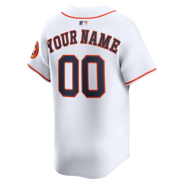 Houston Astros Nike Home Limited Custom Jersey - White - Image 4