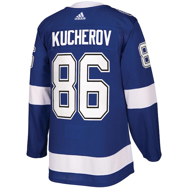 Nikita Kucherov Tampa Bay Lightning adidas 2021 Stanley Cup Final Bound Authentic Patch Player Jersey - Blue - Image 3