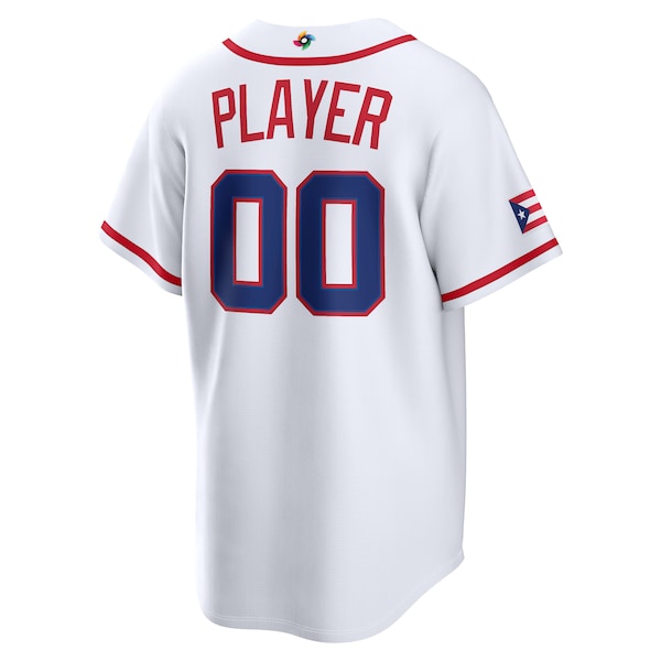 Puerto Rico Baseball Nike 2026 World Baseball Classic Home Pick-A-Player Jersey - White - Image 3