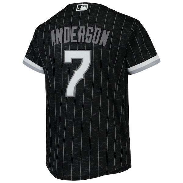 Tim Anderson Chicago White Sox Nike Youth City Connect Replica Player Jersey - Black - Image 3