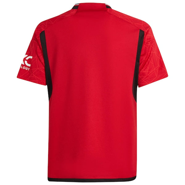 Manchester United adidas Youth 2023/24 Home Replica Jersey - Red - Image 3