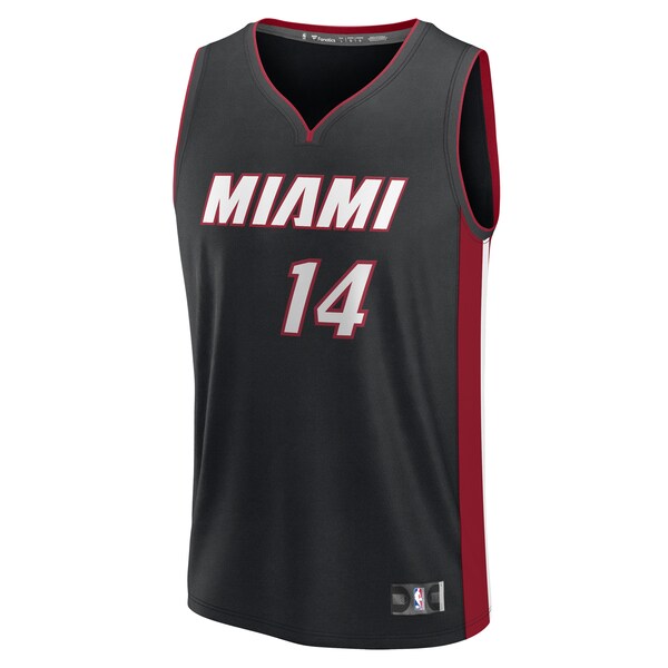Tyler Herro Miami Heat Fast Break Replica Player Jersey - Black - Icon Edition - Image 2