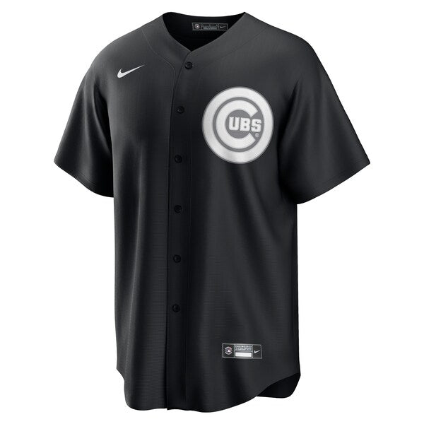 Chicago Cubs Nike Official Replica Jersey - Black/White - Image 2