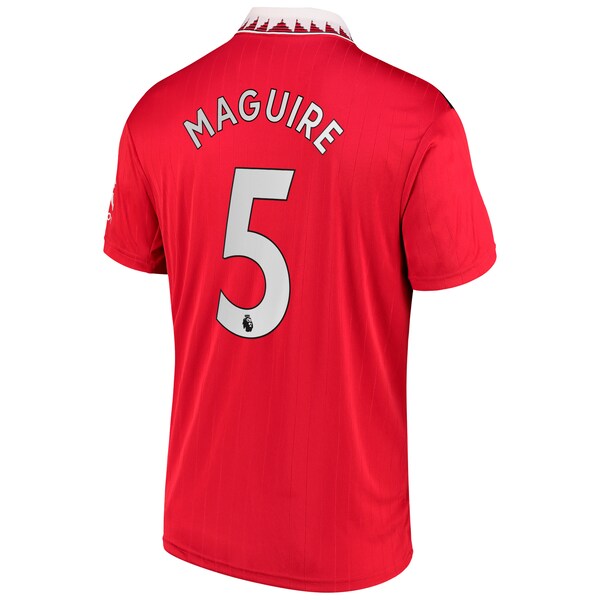 Harry Maguire Manchester United adidas 2022/23 Home Replica Player Jersey - Red - Image 3