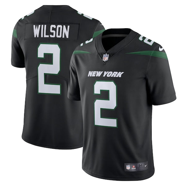 Zach Wilson New York Jets Nike Vapor Limited Jersey - Stealth Black/Green/White - Image 2