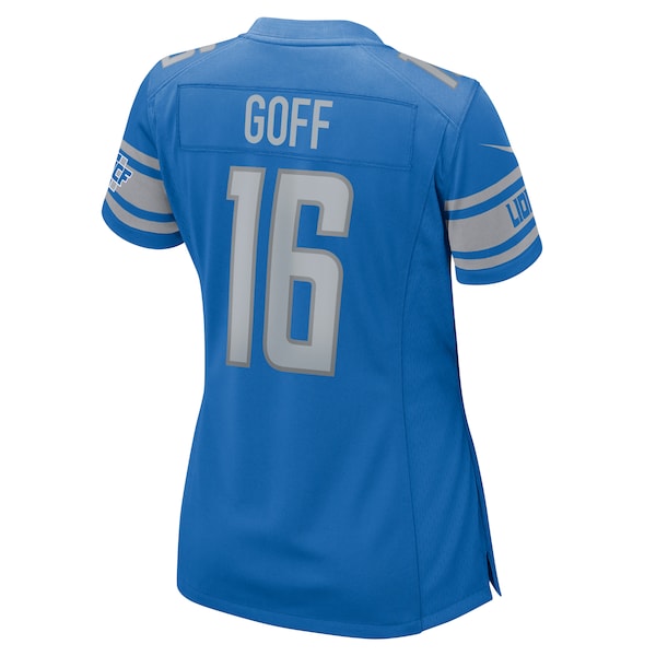 Jared Goff Detroit Lions Nike Women's Player Game Jersey - Blue - Image 3