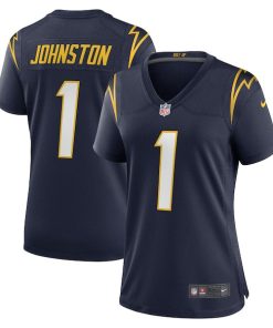 Alternative view of Quentin Johnston Los Angeles Chargers Nike Women's Alternate Game Jersey - Navy/Royal