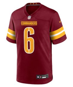 Alternative view of Noah Igbinoghene Washington Commanders Nike Team Game Jersey -  Burgundy