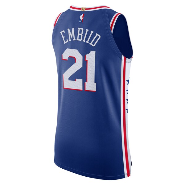 Joel Embiid Philadelphia 76ers Nike Authentic Jersey - Association Edition - Royal - Image 3