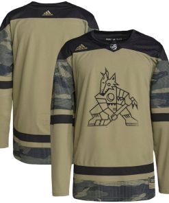 Arizona Coyotes adidas Military Appreciation Team Authentic Practice Jersey - Camo