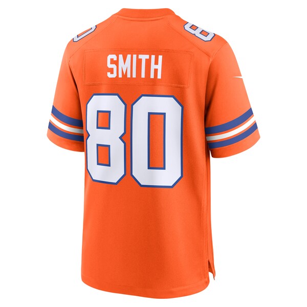 Rod Smith Denver Broncos Nike Mile High Collection 1977 Throwback Retired Player Game Jersey - Orange - Image 3