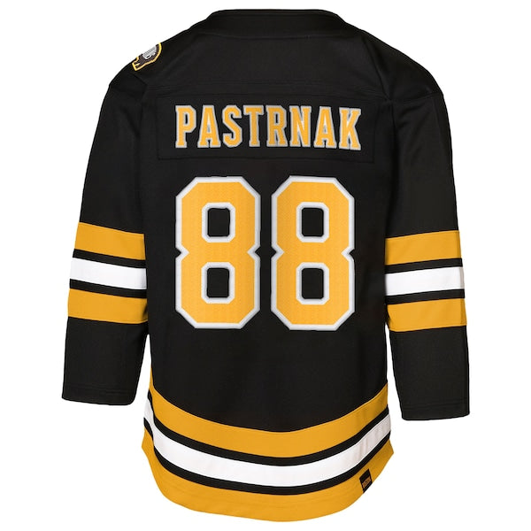 David Pastrnak Boston Bruins Preschool Home Replica Player Jersey - Black - Image 3