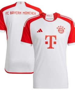 Bayern Munich adidas 2023/24 Home Replica Jersey - White