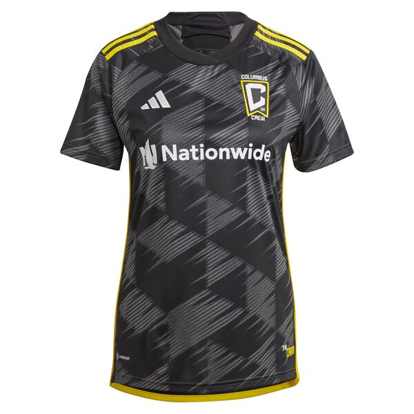 Columbus Crew adidas Women's 2024 VeloCITY Kit Replica Jersey - Black - Image 2