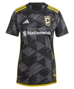 Alternative view of Columbus Crew adidas Women's 2024 VeloCITY Kit Replica Custom Jersey - Black