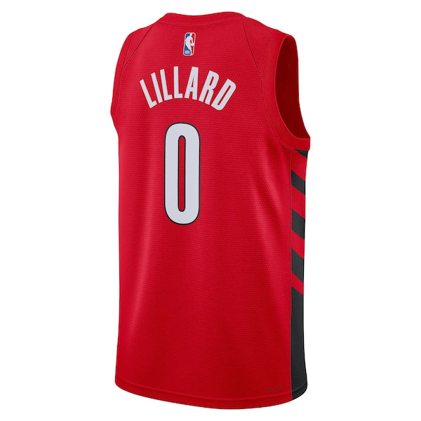 Damian Lillard Portland Trail Blazers Jordan Brand Unisex Swingman Jersey - Statement Edition - Red - Image 3