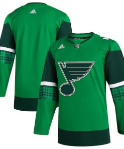 St. Louis Blues adidas 2023 St. Patrick's Day Primegreen Authentic Jersey - Kelly Green