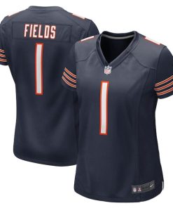 Justin Fields Chicago Bears Nike Women's Player Jersey - Navy