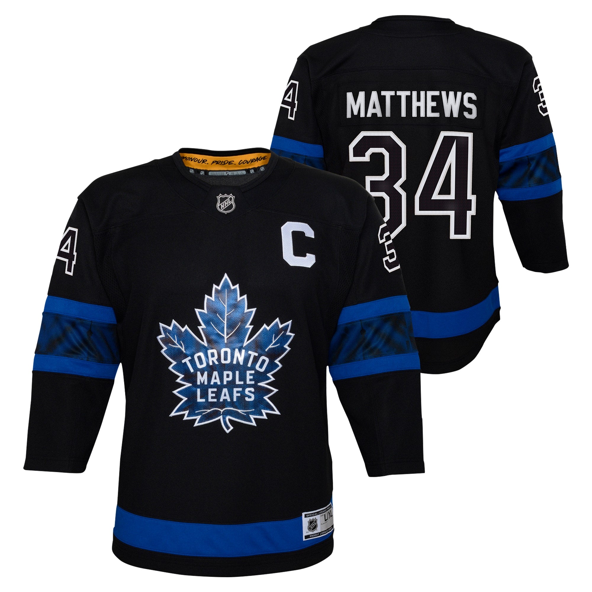 Auston Matthews Toronto Maple Leafs Youth Home Premier Player Jersey - Blue/Black - Image 6