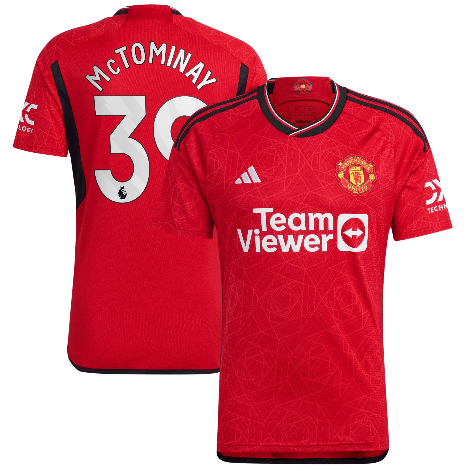 Scott McTominay Manchester United adidas 2023/24 Away Replica Player Jersey - Green/Red - Image 6