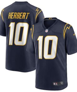 Justin Herbert Los Angeles Chargers Nike Alternate Game Jersey - Navy/Royal/White