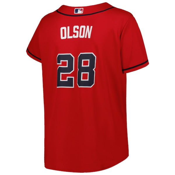 Matt Olson Atlanta Braves Women's Plus Size Replica Player Jersey - Red - Image 3