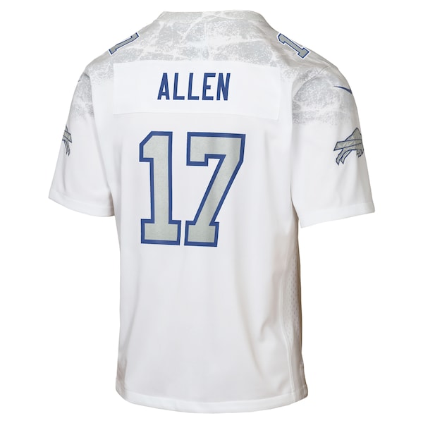 Josh Allen Buffalo Bills Nike Youth 2025 Rivalries Collection Game Jersey - White - Image 3