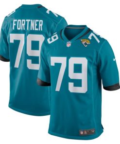 Luke Fortner Jacksonville Jaguars Nike Game Jersey - Teal