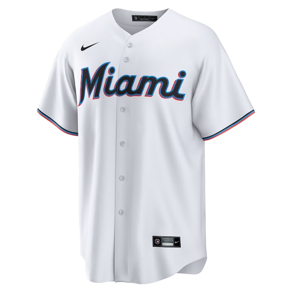 Tim Anderson Miami Marlins Nike Home Replica Player Jersey - White - Image 2