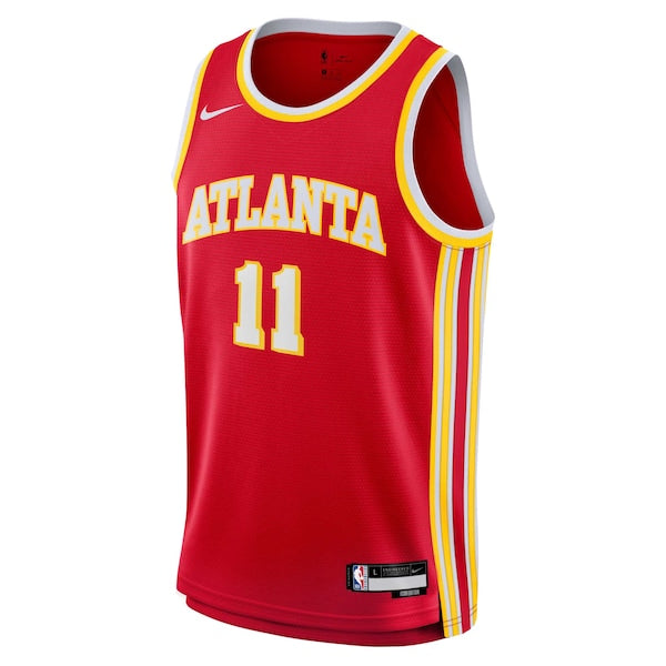 Trae Young Atlanta Hawks Nike Youth Swingman Jersey - Icon Edition - Red - Image 2