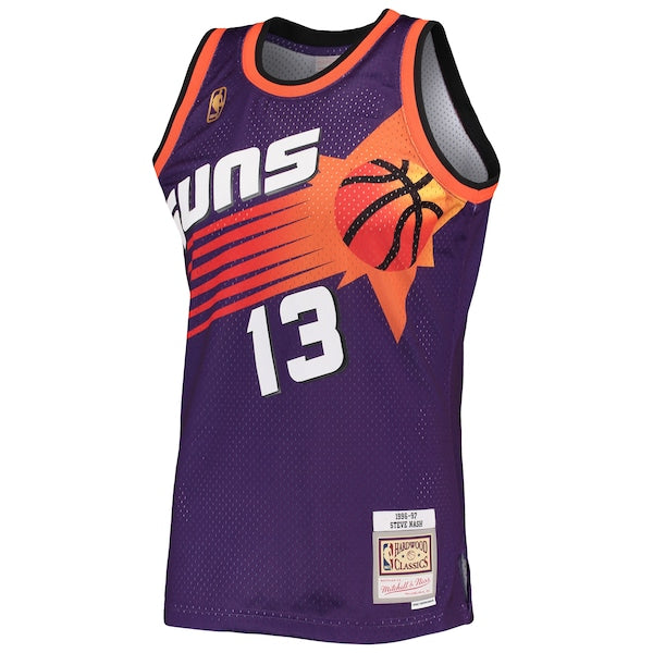Steve Nash Phoenix Suns 1996/97 Hardwood Classics Swingman Jersey - Purple - Image 2
