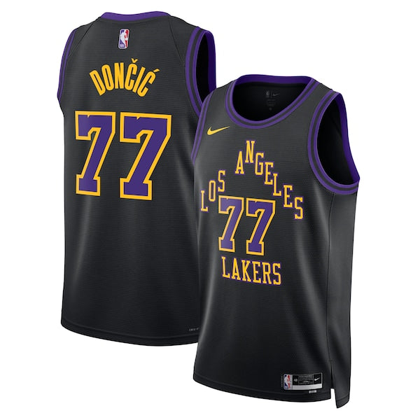 Luka Don?i? Los Angeles Lakers Nike Unisex 2025/26 Swingman Jersey - Black - City Edition