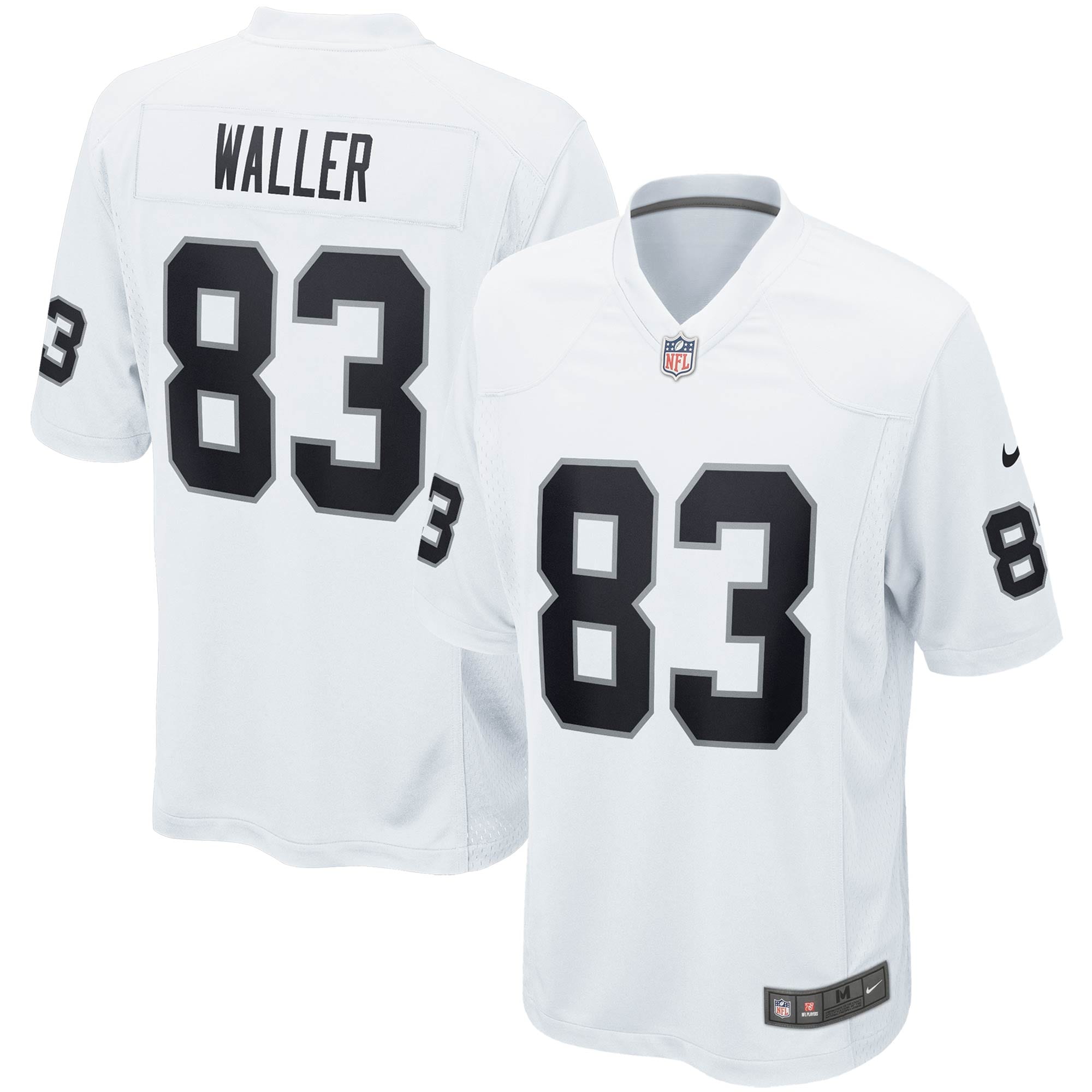 Darren Waller Las Vegas Raiders Nike Game Player Jersey - Black/White - Image 5