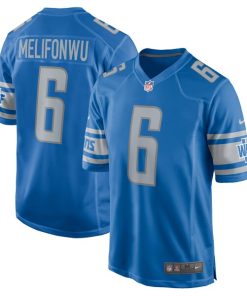 Ifeatu Melifonwu Detroit Lions Nike Team Game Jersey -  Blue