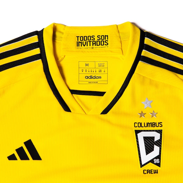 Cucho Hern¨¢ndez Columbus Crew adidas 2024 The Home Kit Authentic Player Jersey - Yellow - Image 5