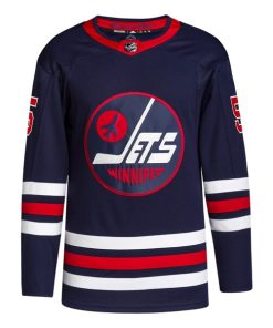 Alternative view of Mark Scheifele Winnipeg Jets adidas Alternate Primegreen Authentic Player Jersey - Navy