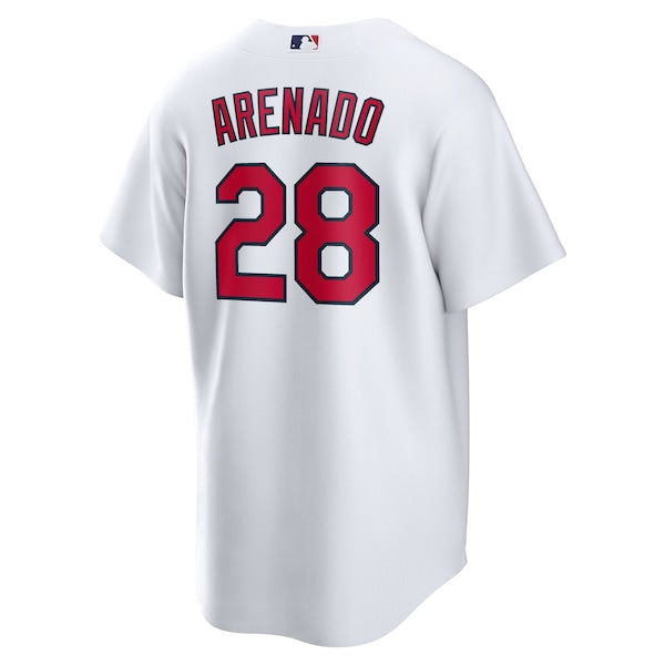 Nolan Arenado St. Louis Cardinals Nike Home Official Replica Player Jersey - White/Cream/Light Blue/Red - Image 4