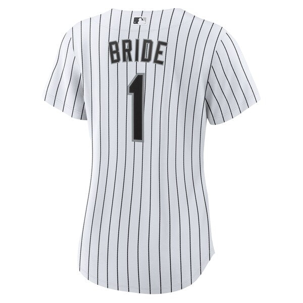 Chicago White Sox Nike Women's #1 Bride Home Replica Jersey - White - Image 3
