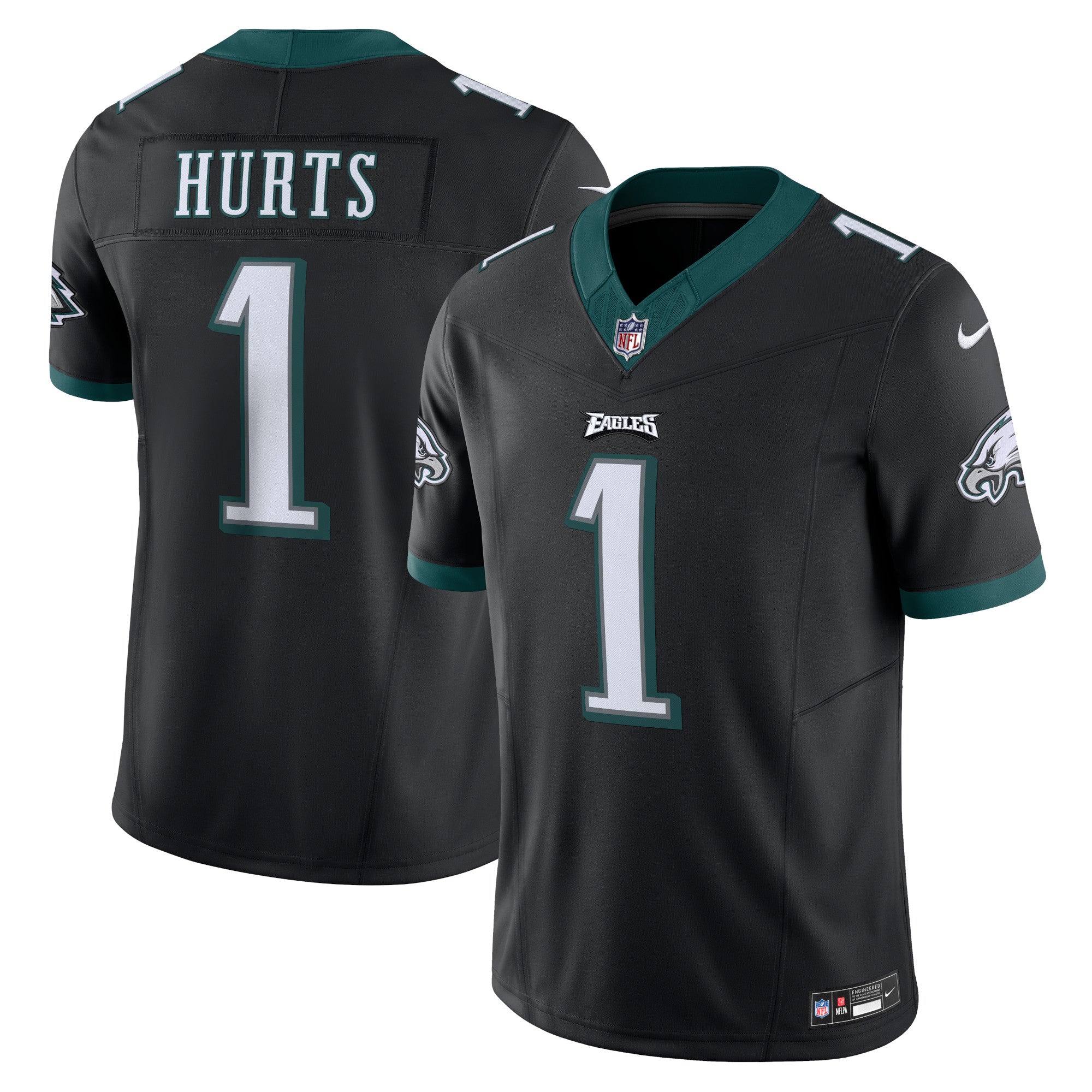 Jalen Hurts Philadelphia Eagles Nike Vapor F.U.S.E. Limited Jersey - Kelly Green/Black/Green/White - Image 5