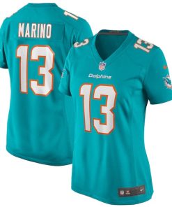 Dan Marino Miami Dolphins Nike Women's Game Retired Player Jersey - Aqua/White
