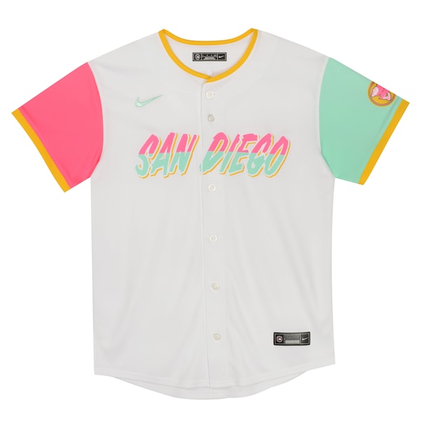 San Diego Padres Nike Preschool City Connect Jersey - White - Image 2