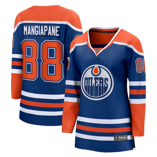 Andrew Mangiapane Edmonton Oilers Women's Home Breakaway Jersey - Royal