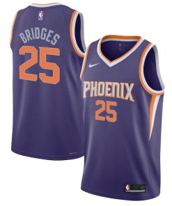 Mikal Bridges Phoenix Suns Nike Youth Swingman Jersey - Icon Edition - Purple/White