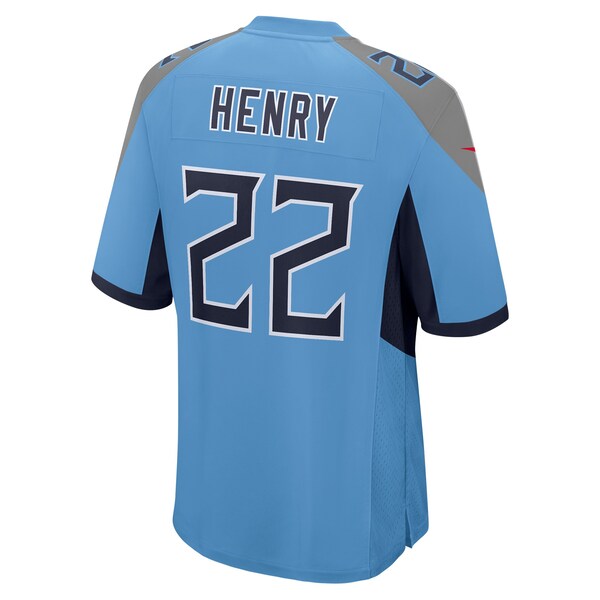 Derrick Henry Tennessee Titans Nike Youth Game Jersey - Light Blue/Navy/White - Image 4