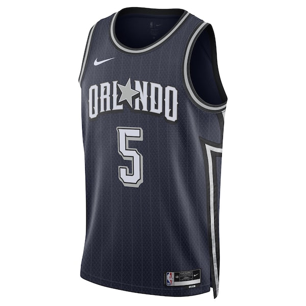 Paolo Banchero Orlando Magic Nike Unisex 2023/24 Swingman Jersey - Navy - City Edition - Image 2