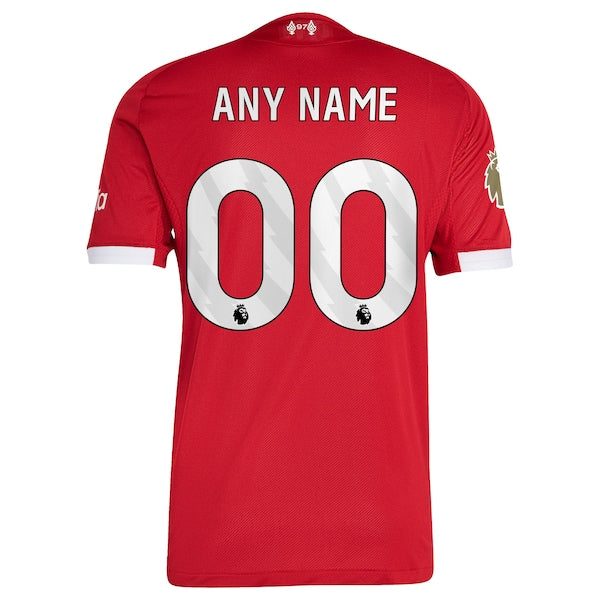 Liverpool adidas 2025/26 Home Custom Authentic Jersey - Red/Green - Image 4